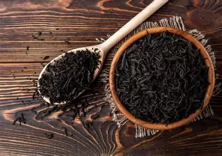 feuille de thé noir 